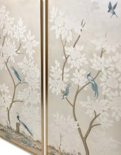 Load image into Gallery viewer, Set of 2 Silver Chinoiserie Panels
