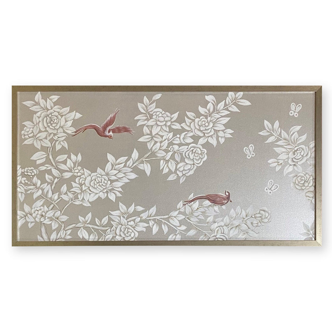 Silver Chinoiserie Panel