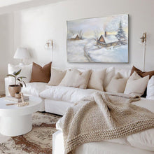 Load image into Gallery viewer, WINTER VILLAGE wall art
