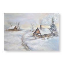 Load image into Gallery viewer, WINTER VILLAGE wall art
