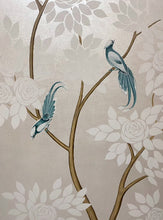 Load image into Gallery viewer, Set of 2 Silver Chinoiserie Panels
