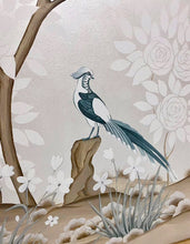 Load image into Gallery viewer, Set of 2 Silver Chinoiserie Panels
