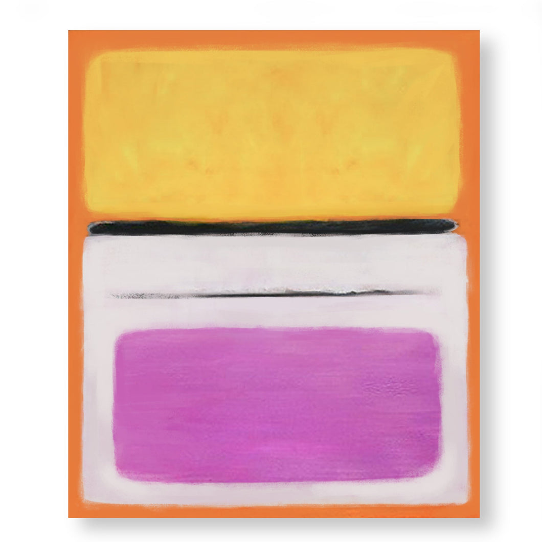 Lilac Yellow Abstract Painting