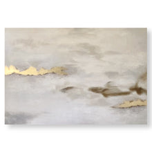 Load image into Gallery viewer, Gold Gray Abstract Painting
