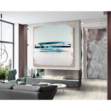 Load image into Gallery viewer, Blue Wave Abstract Painting
