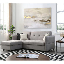 Load image into Gallery viewer, Gold Gray Abstract Painting
