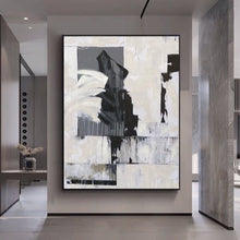 Load image into Gallery viewer, Gray and White Abstract Painting 2
