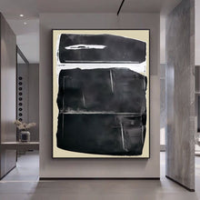 Load image into Gallery viewer, Black and White Abstract Painting
