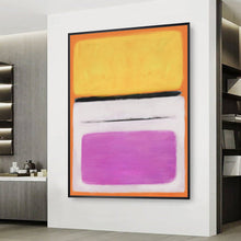 Load image into Gallery viewer, Lilac Yellow Abstract Painting
